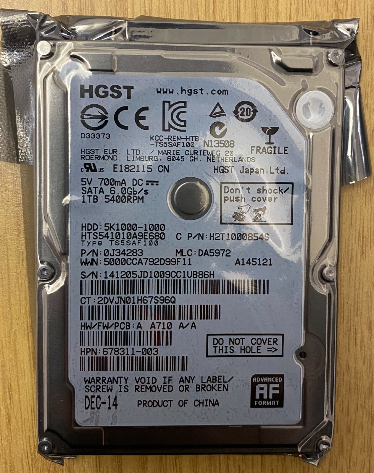HGST 1TB 5400RPM 32MB 2.5" Internal Hard Drive 1 TB Laptop HDD - Image 9