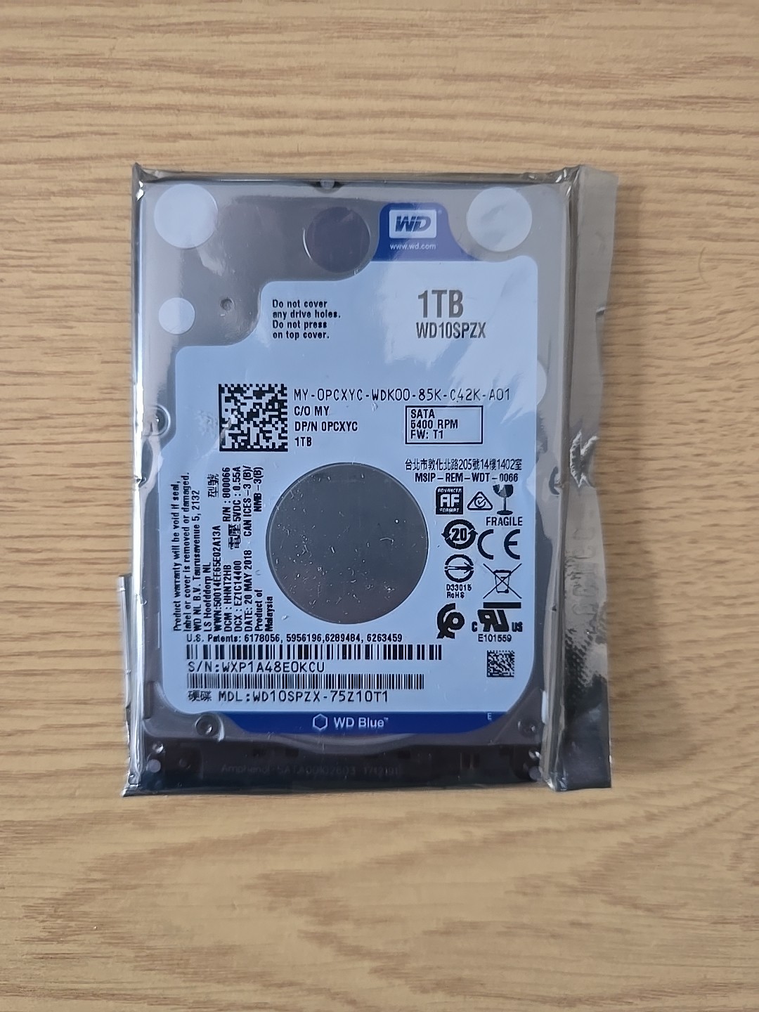 Western Digital WD 1TB 5400RPM internal 2.5" HDD WD10SPZX-24Z10T1 - Image 9