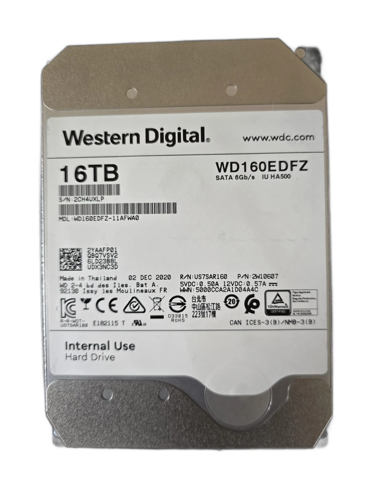 Western Digital WD WD160EDFZ 16TB SATA HDD - Good/100% Health - Image 5