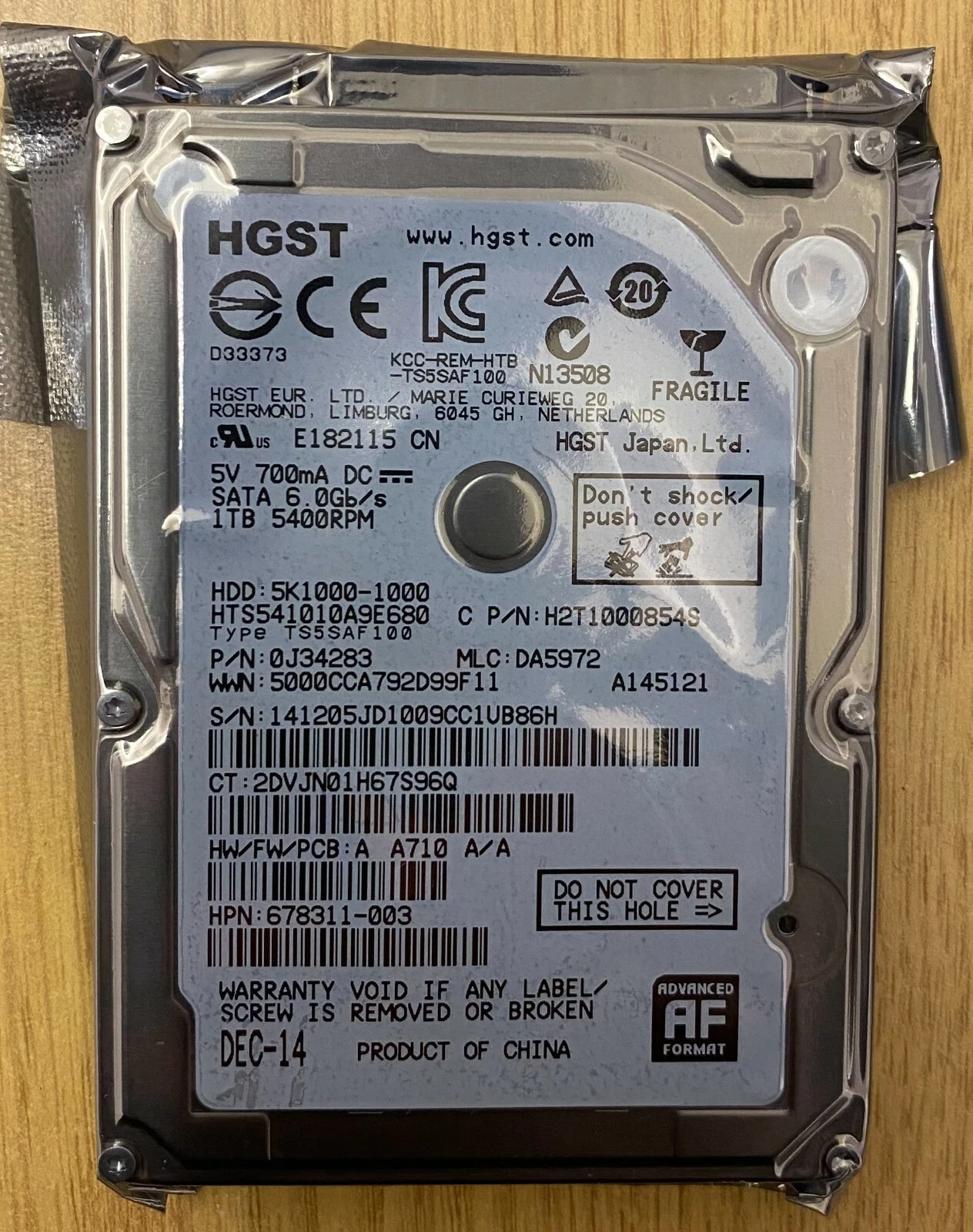 HGST 1TB 5400RPM 32MB 2.5" Internal Hard Drive 1 TB Laptop HDD - Image 10