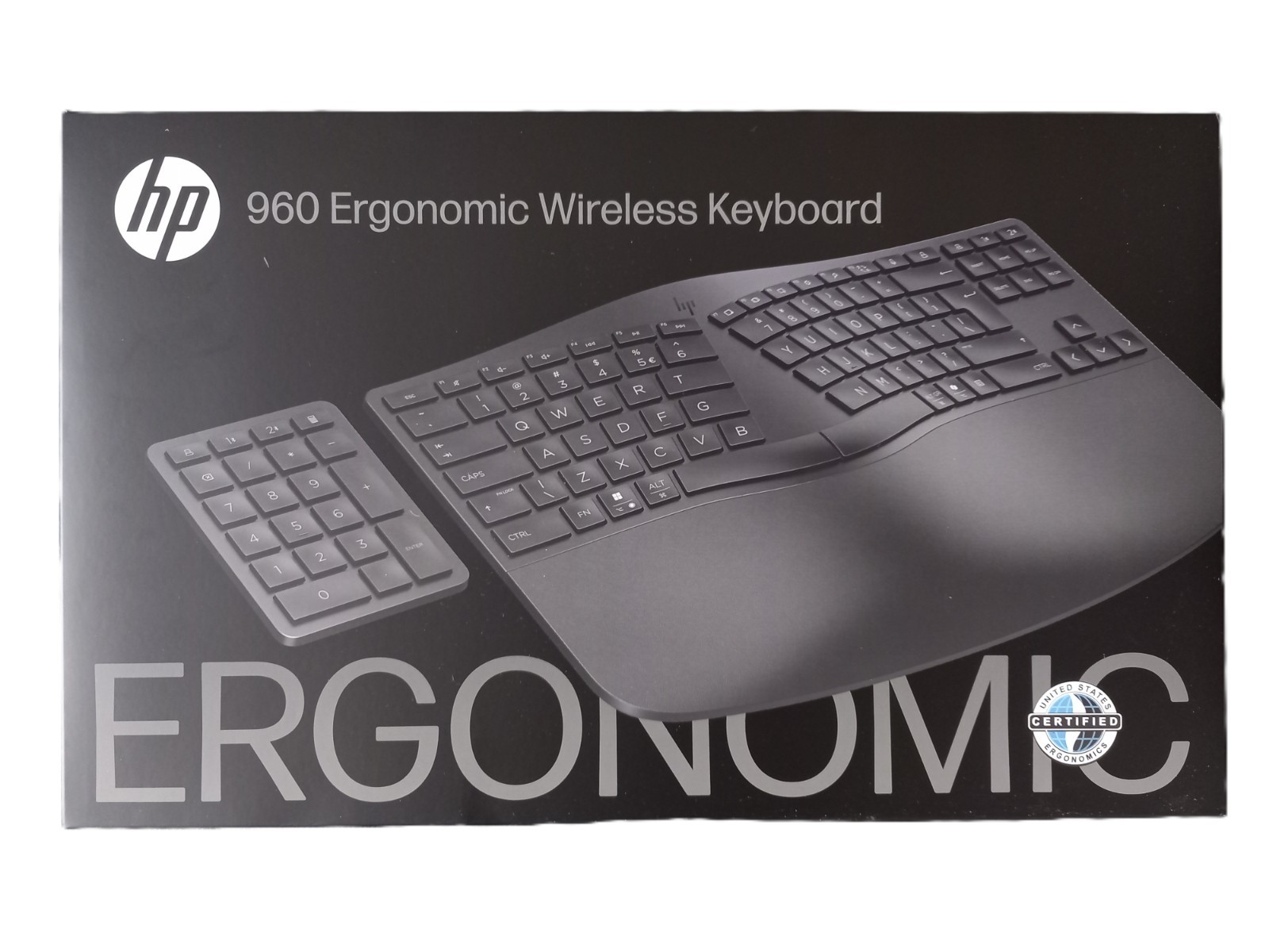 HP 960 Ergonomic Split Layout Wireless Keyboard/ New-Sealed - Image 2