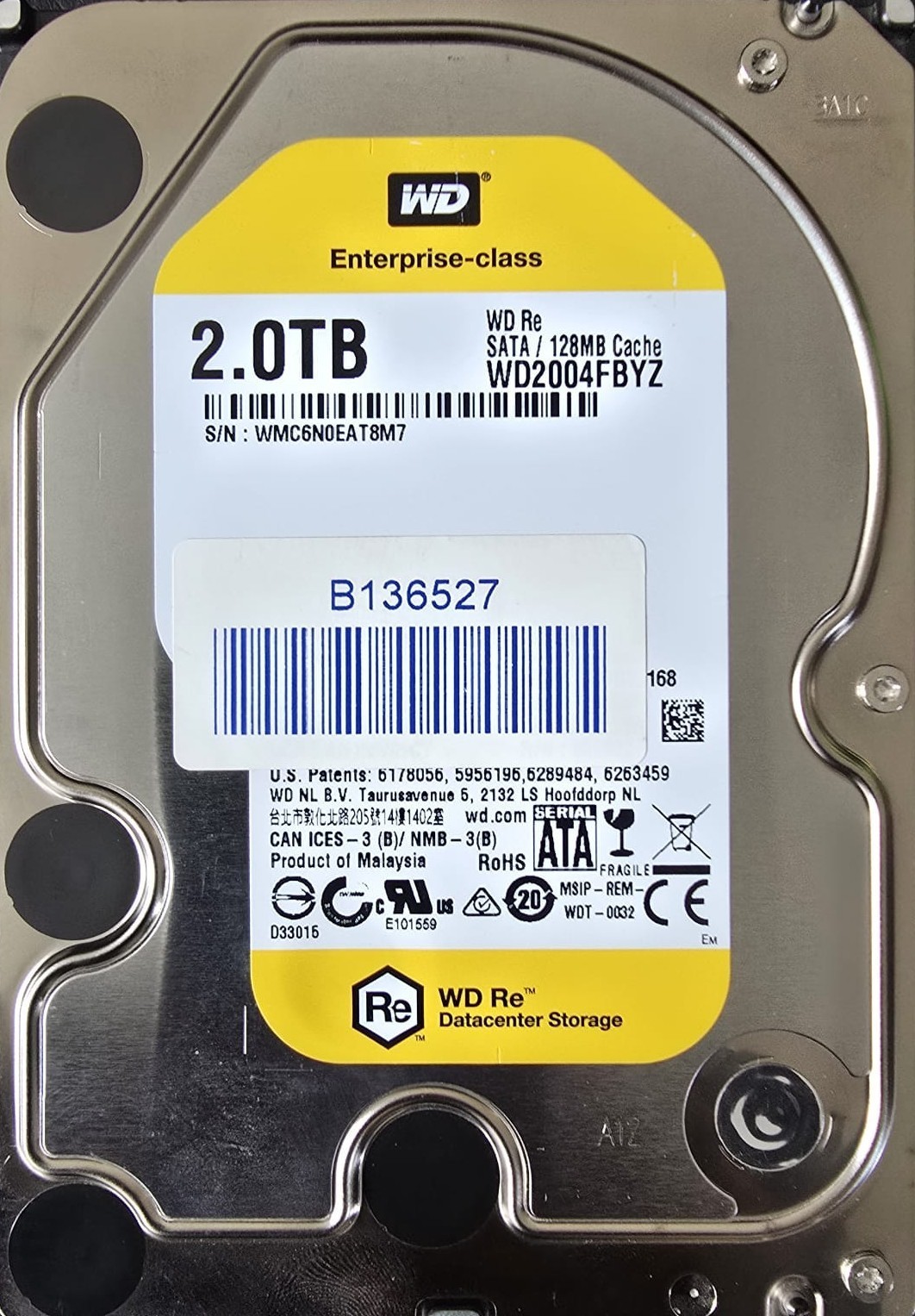 WD2004FBYZ 2TB 7.2K SATA 6Gbps 128MB 3.5" Hard Drive/Good-100% Health - Image 12
