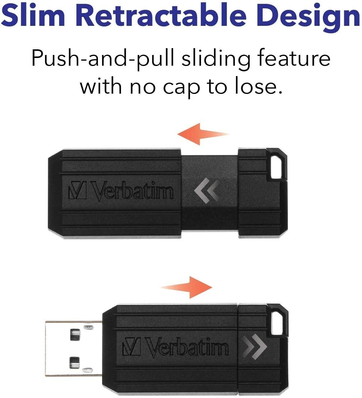 Verbatim 49062 PinStripe USB Flash Drive USB Stick 8GB Black - Image 25