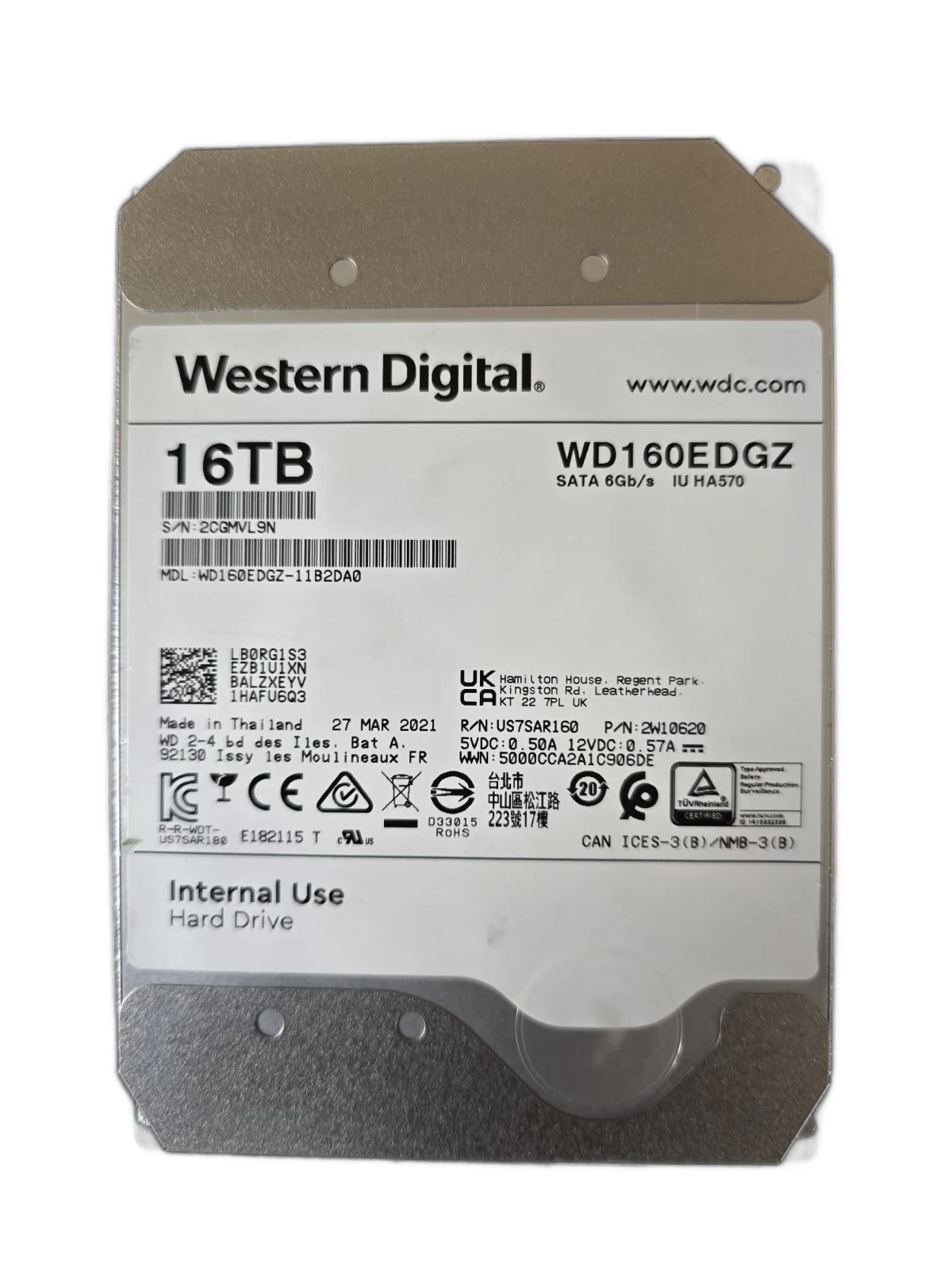 Western Digital WD160EDGZ 16 TB SATA Hard Drive 7200rpm -Used-Good/100% Health - Image 11