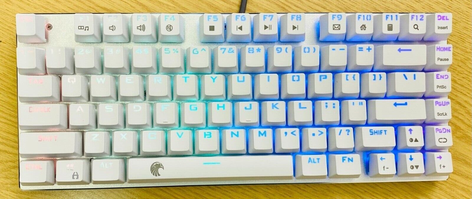 TKL Wireless Gaming Keyboard Mechanical Bluetooth & Type-C Wired Rainbow LED - Image 32