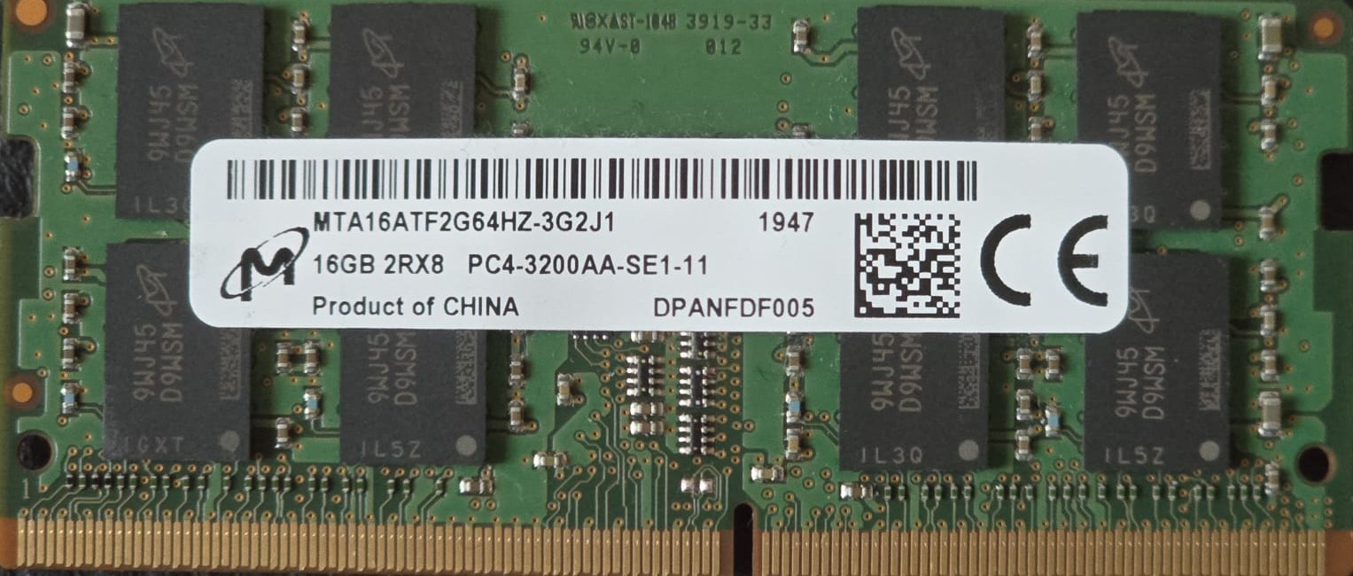 Micron 16GB SO-DIMM MTA16ATF2G64HZ-3G2J1/ Good - 100% Health - Image 4