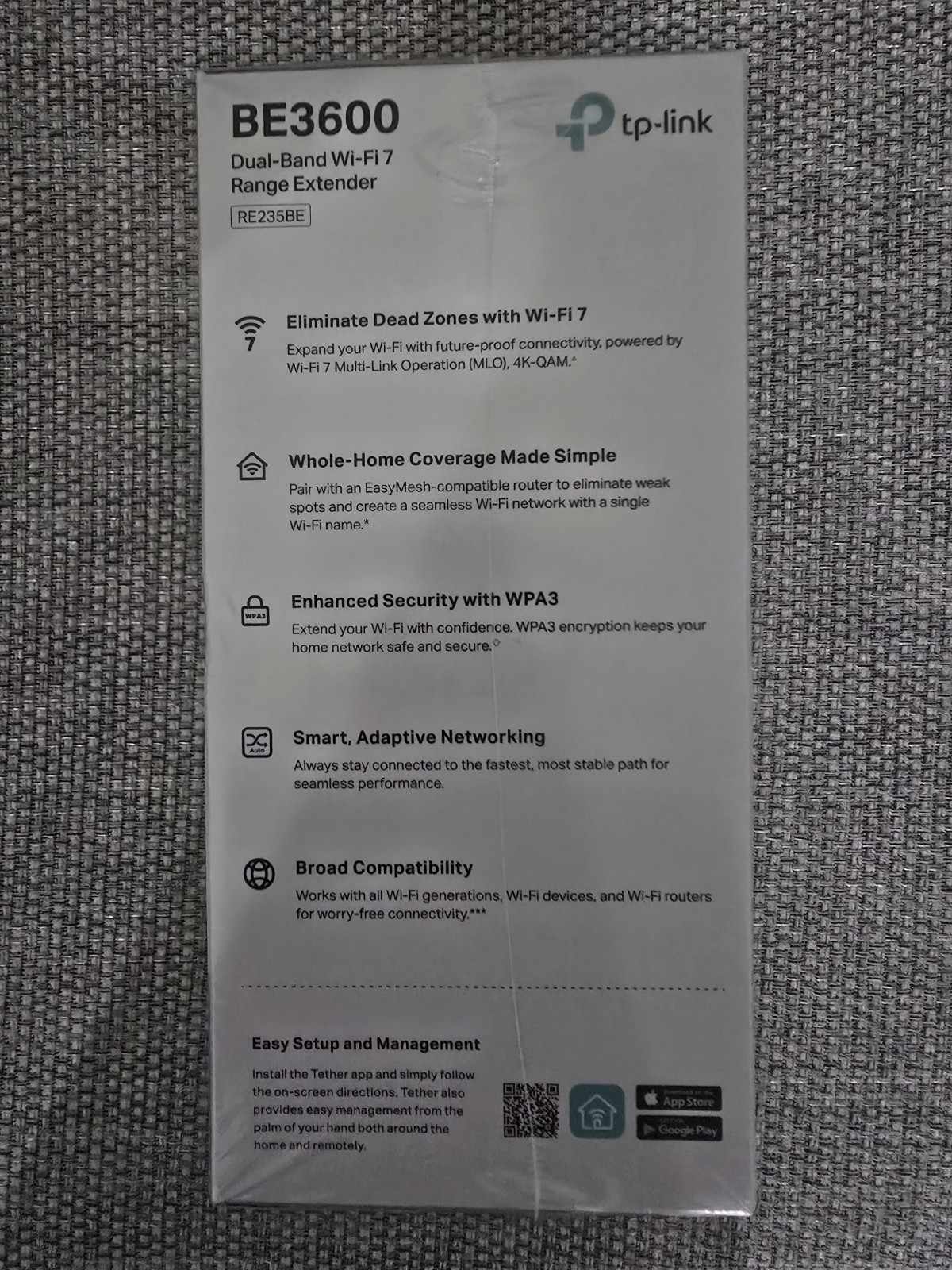 TP-Link RE235BE Wi-Fi 7 Range Extender – 3.6 Gbps Dual-Band with 2.5G Port NEW - Image 8