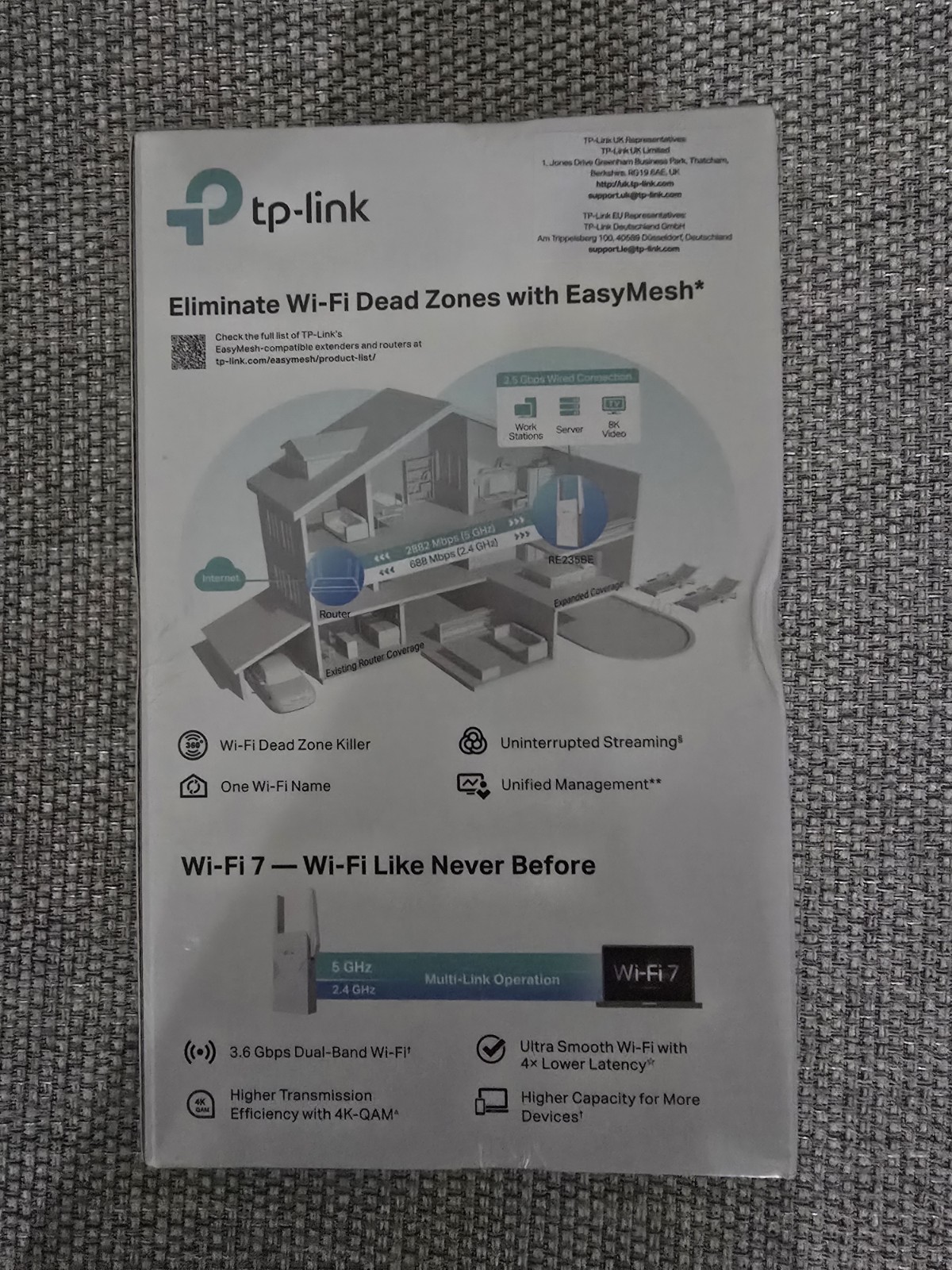 TP-Link RE235BE Wi-Fi 7 Range Extender – 3.6 Gbps Dual-Band with 2.5G Port NEW - Image 13