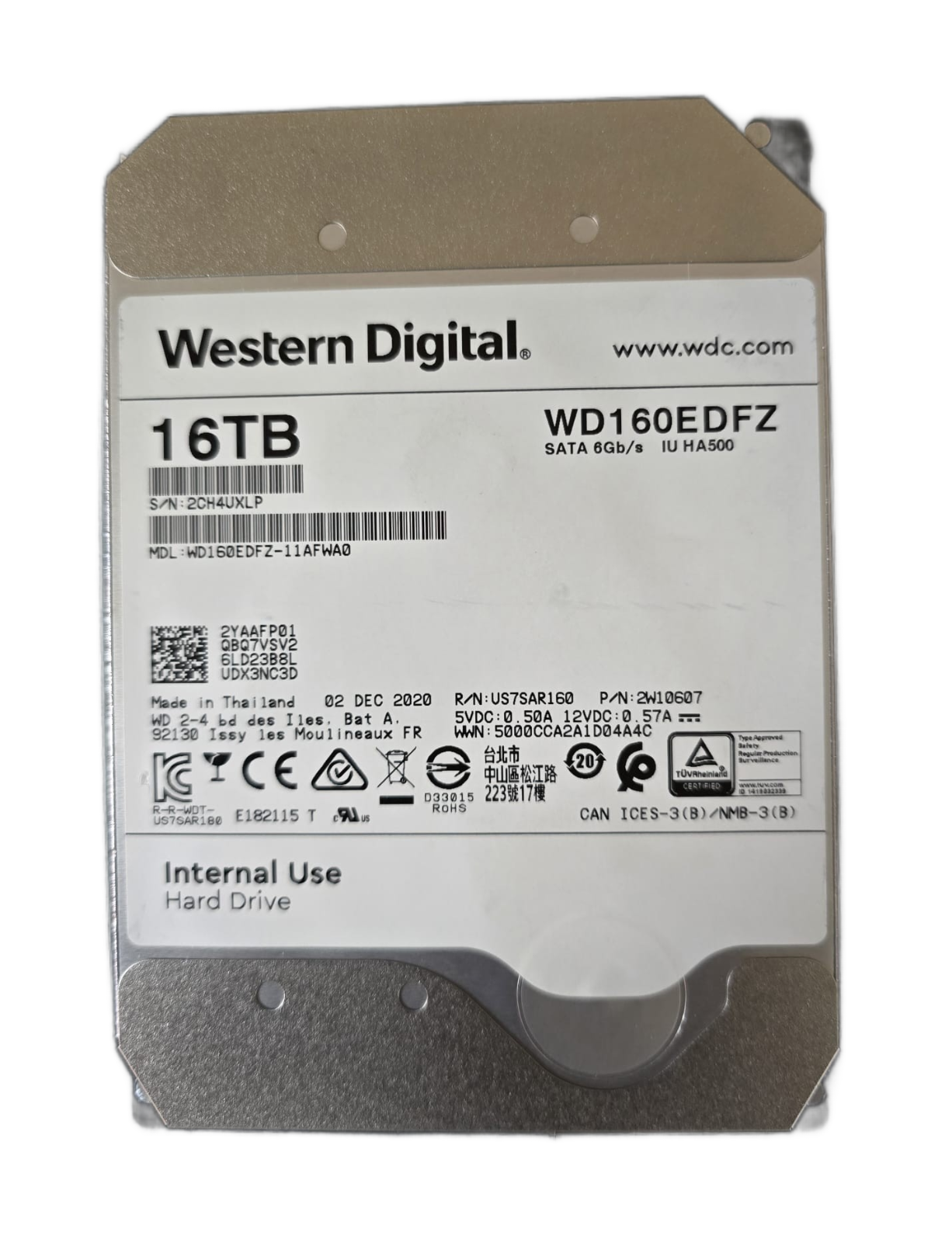 Western Digital WD WD160EDFZ 16TB SATA HDD - Good/100% Health - Image 4