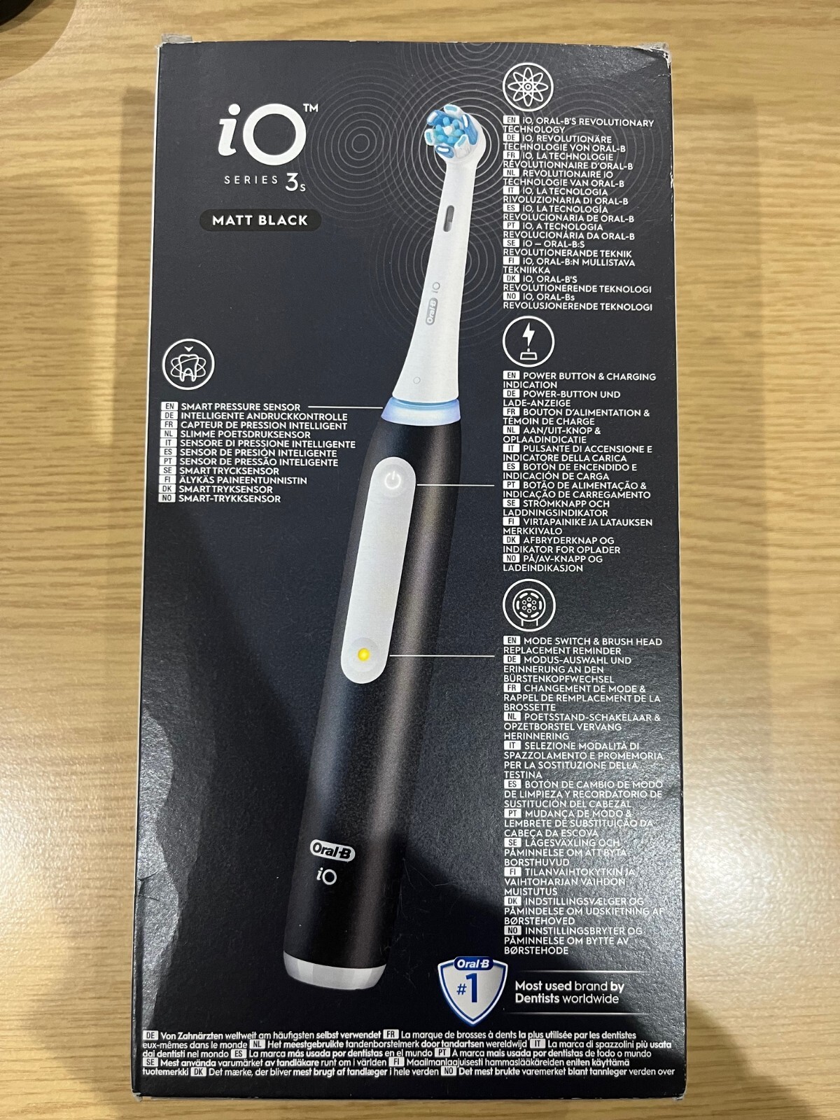 OralB iO Series 3s Electric Toothbrush 3 Smart Modes Matt Black New BNIB - Image 15