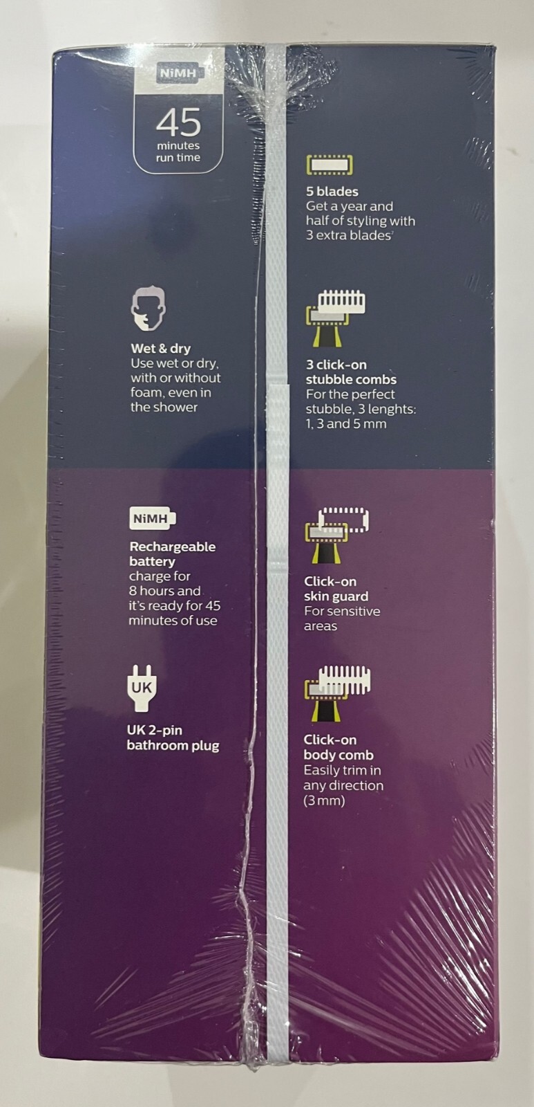 Philips One Blade Face & Body Hair Shave 3x Set Blade+Travel Case Pack QP2520/65 - Image 29