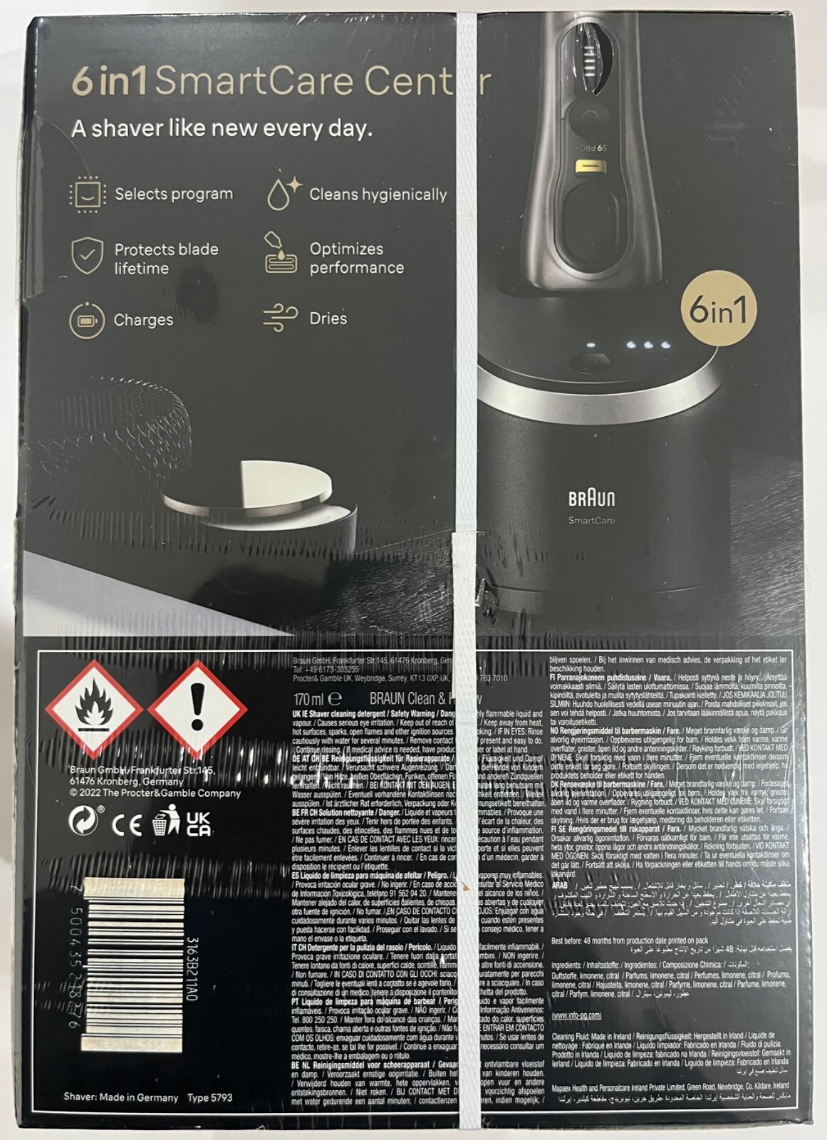 Braun Series 9 Pro Shaver with Cleaning & Charging Station & Power Case, 9575cc - Image 11