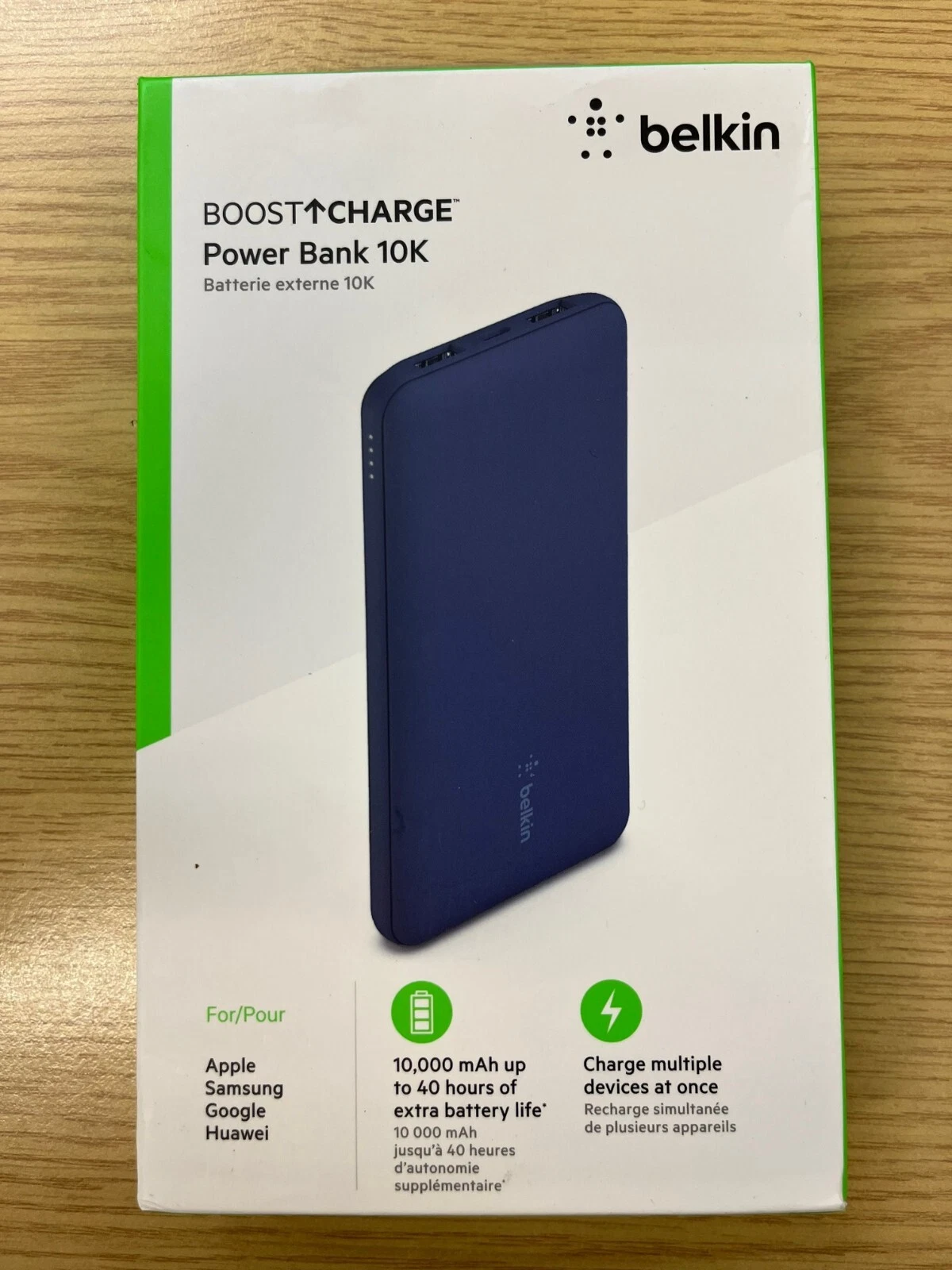 Belkin BOOST CHARGE 3-Port Power Bank 10K + USB-A to USB-C Cable - Image 13