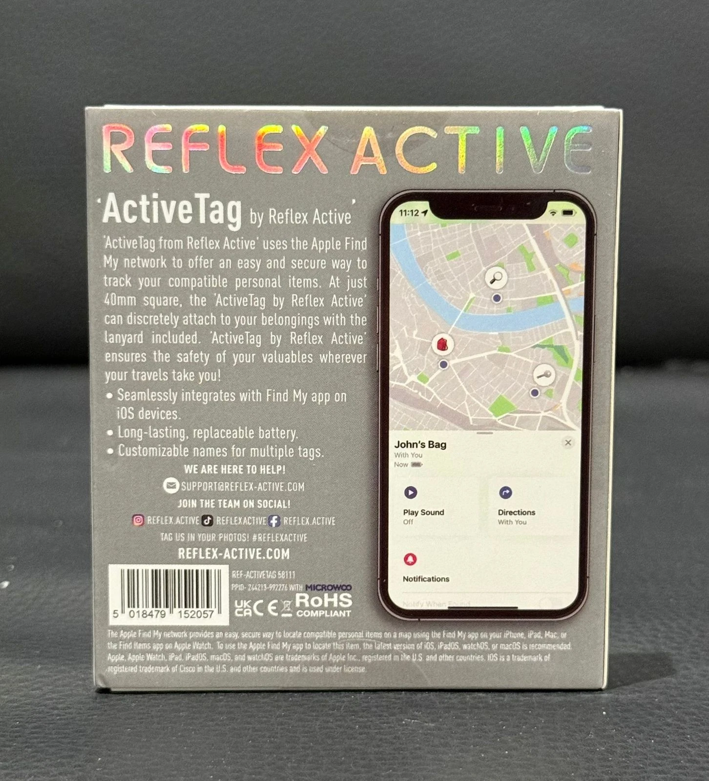 Reflex ActiveTag Smart Tracker Works With IOS - Brand New Sealed - Image 5