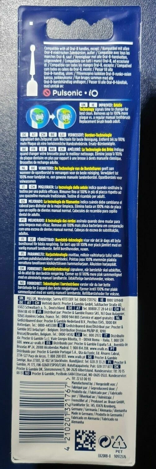 Oral-B Braun Precision Clean Bristle technology Toothbrush Heads - Pack of 8 - Image 13