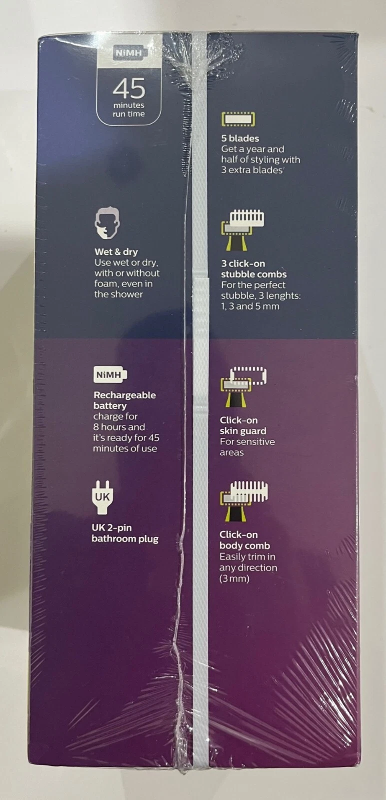 Philips One Blade Face & Body Hair Shave 3x Set Blade+Travel Case Pack QP2520/65 - Image 30