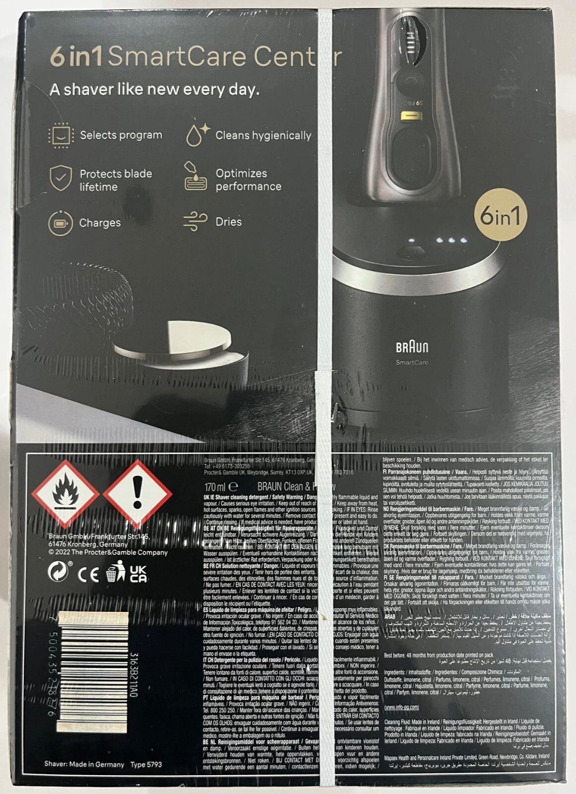 Braun Series 9 Pro Shaver with Cleaning & Charging Station & Power Case, 9575cc - Image 12