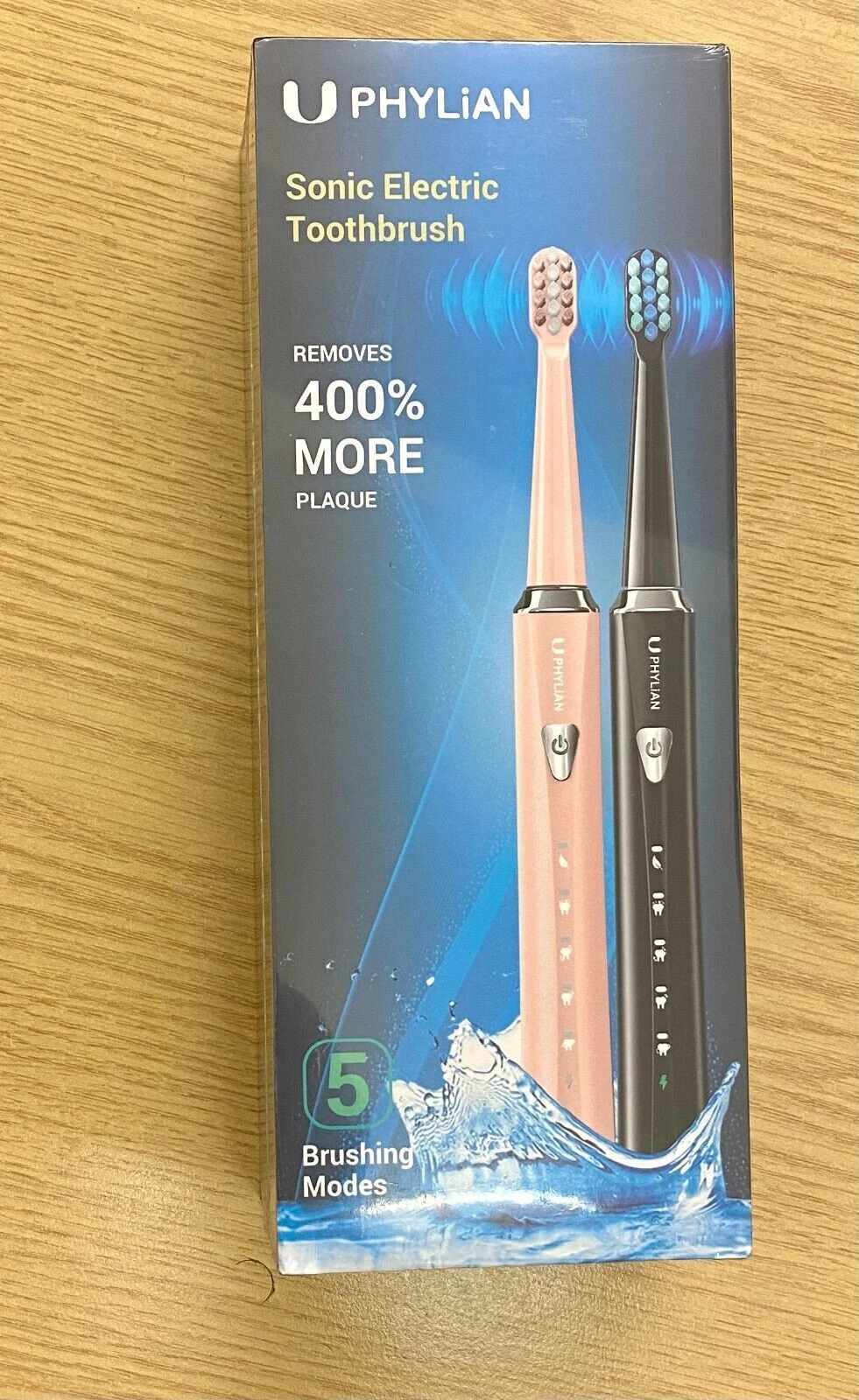 Sonic Electric Toothbrush Rechargeable 5Modes Brush 4 Heads USB-Brand New-Sealed - Image 49