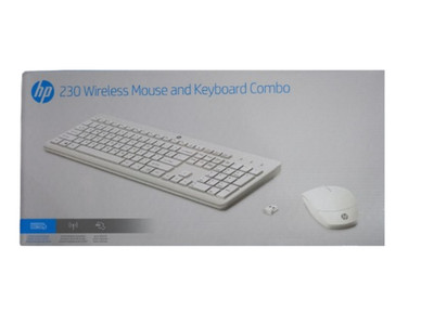 HP 230 Wireless Mouse and Keyboard Set White, Full Size RF Numpad QWERTY/Sealed - Image 27