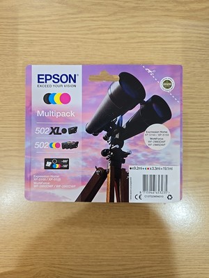 Epson Ink Cartridge Black Blue Magenta Yellow-XP-5 502 XL-Brand New Sealed - Image 16