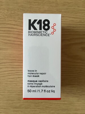 K18 Biomimetic Hairscience Leave -in Repair Hair Mask 50ml Brand New Sealed - Image 6