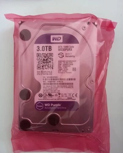 WD Purple 3TB Surveillance 3.5" SATA HDD WD30PURX/Slightly Used-Good 100% Health - Image 15