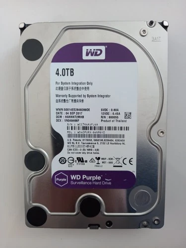 Western Digital Purple 4TB Surveillance Hard Drive WD42PURX/Used-Good/100 Health - Image 15