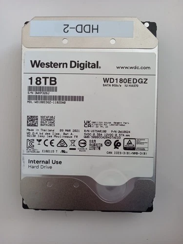 Western Digital 18TB 3.5" SATA HDD 7200RPM WD180EDGZ Low Used-Good/100% Health - Image 19