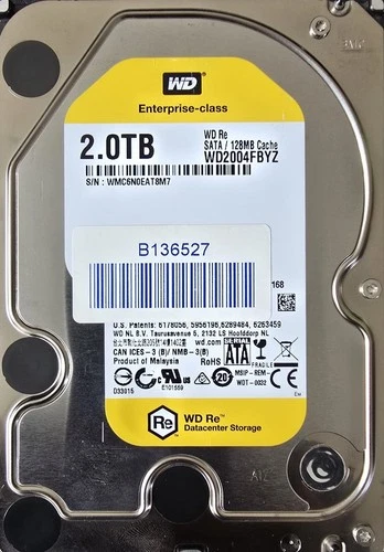 WD2004FBYZ 2TB 7.2K SATA 6Gbps 128MB 3.5" Hard Drive/Good-100% Health - Image 16