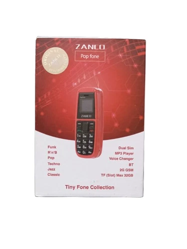 Zanco Pop Fone Mobile Phone Red & Black - Brand New - Image 21