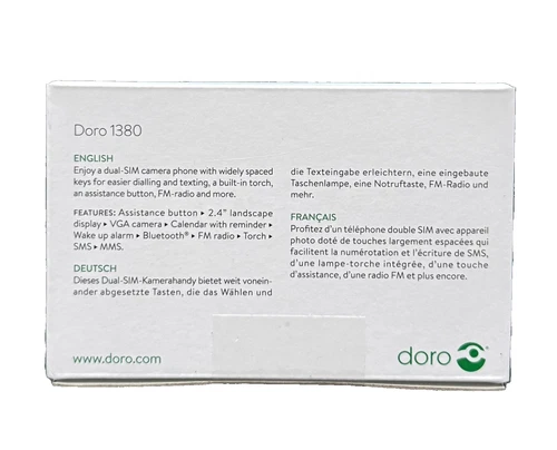 Doro 1380 mobile phone unlocked 2G dual SIM for seniors 2.4"/ sealed - Image 6