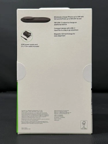 BELKIN BoostCharge Pro 2-in-1 Magnetic Wireless Charging Pad with Qi2 15W - New - Image 12