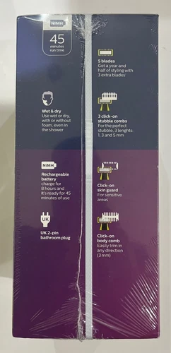 Philips One Blade Face & Body Hair Shave 3x Set Blade+Travel Case Pack QP2520/65 - Image 31