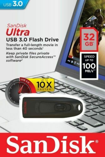 SanDisk Ultra 32GB Flash Drive USB 3.0 Up to 100 MB/s Read - Black - Image 5