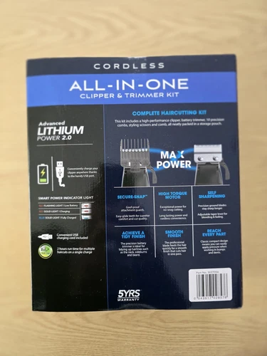 Wahl Deluxe Cordless Hair Clipper Trimmer Kit - Complete Grooming Set-Brand New - Image 22