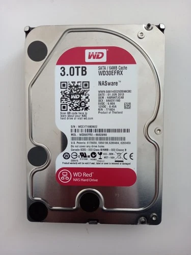 WD Red WD30EFRX 3TB SATA III 3.5" 64MB 5400RPM NAS HDD/Used-Good/100% Health - Image 16