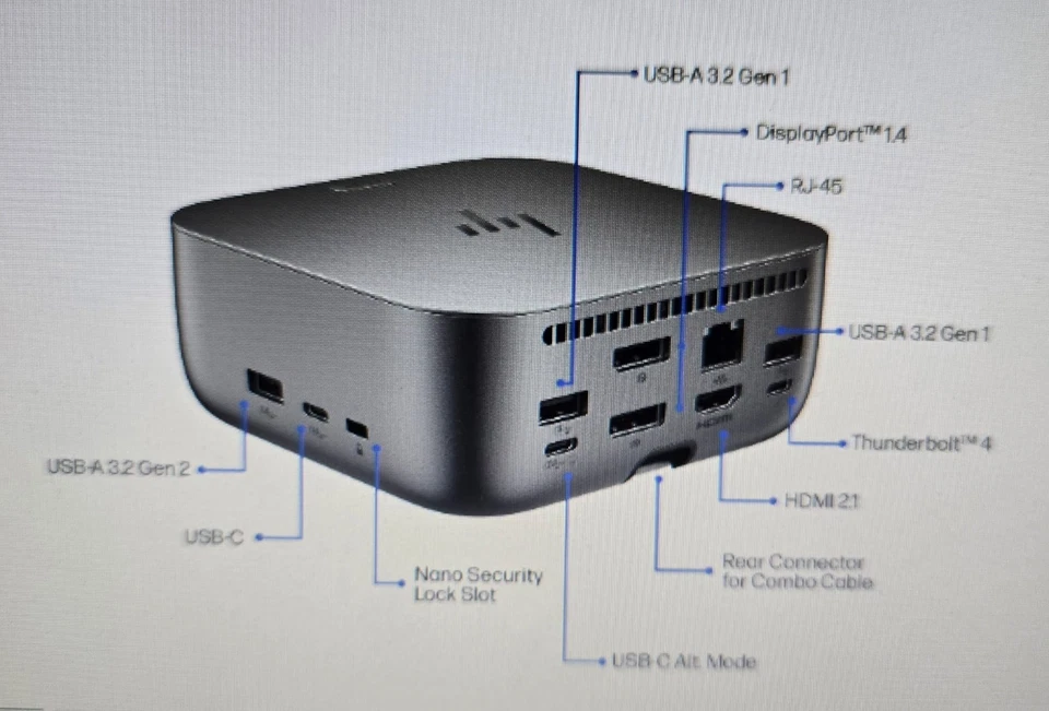 HP Thunderbolt 4 Ultra 180W G6 Dock/New-Sealed - Image 24