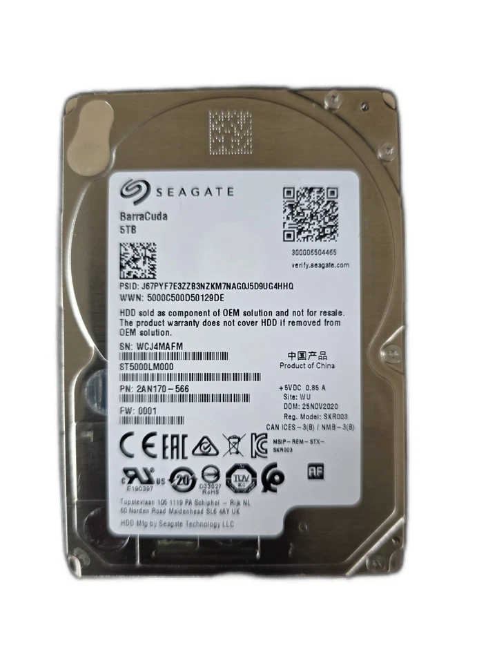Seagate ST5000LM000 BARRACUDA 5TB 15mm 2.5" SATA HDD - Used-Good/100% Health - Image 10
