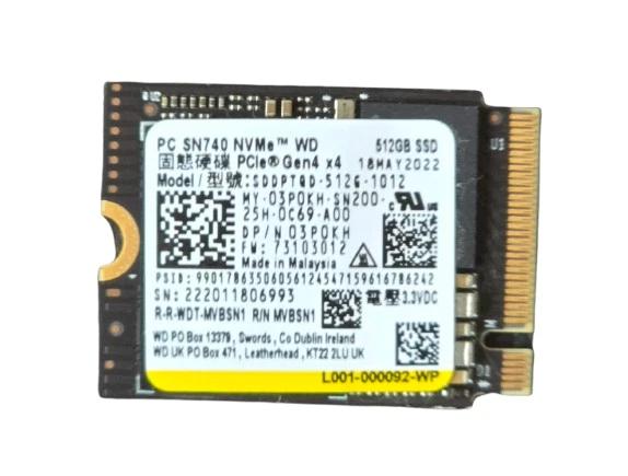 WD PC SN 740 GEN4 NVMe PCIe M2 2230 SSD SDDPTQD-512G-1012/Used-Good Health - Image 17