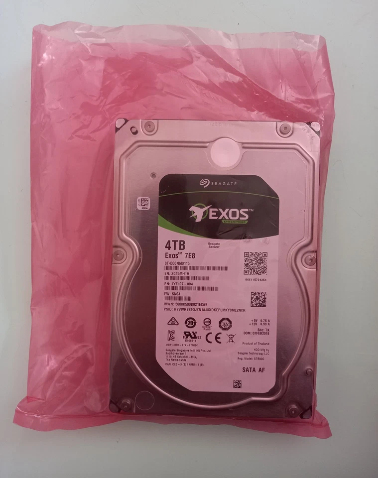 Seagate Exos ST4000NM0115 4TB SATA 3.5'' 7.2K 128MB HDD/Used-Good/100% Health - Image 18