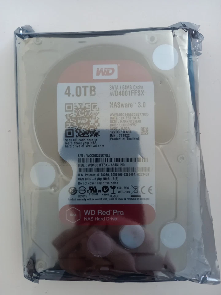 WD RED PRO WD4001FFSX 4.0TB SATA / 64MB CACHE, 3.5/Used-Good /100% Health - Image 15