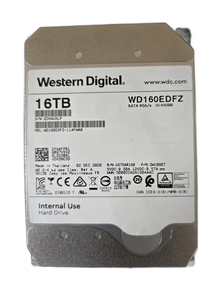 Western Digital WD WD160EDFZ 16TB SATA HDD - Good/100% Health - Image 9