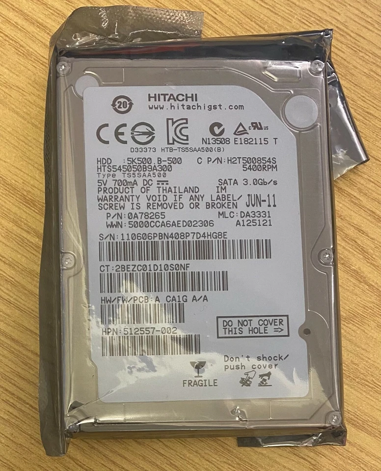 HGST Travelstar Sata 500GB Hitachi 2.5" 3.0 Gbps Hard Drive PS3 5400rpm.New - Image 8