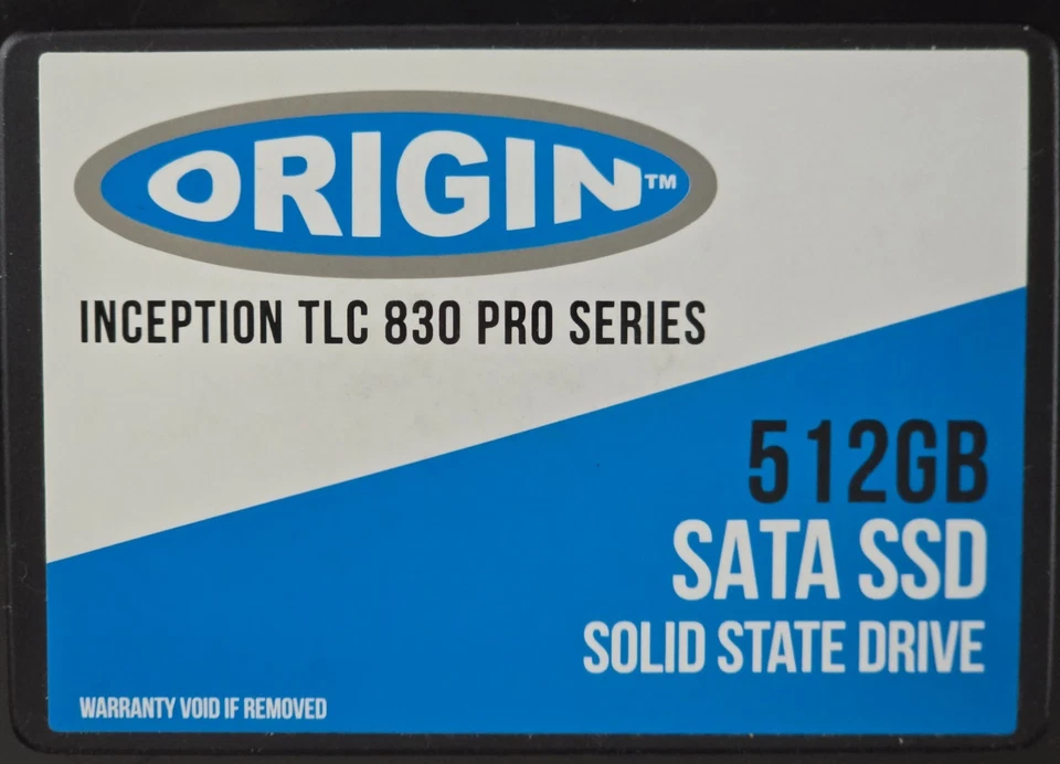 Origin Inception 512GB SSD TLC 830 PRO SERIES/Slightly Used-Good/100% Health - Image 6