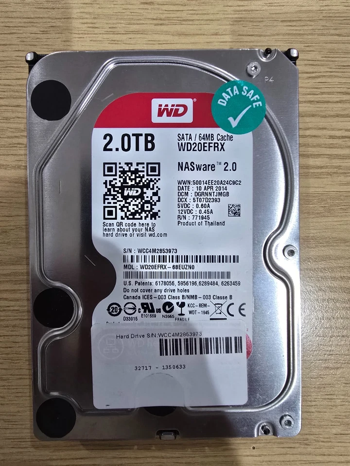 Western Digital Red 2TB 3.5 Inch NAS HDD SATA - Used-100%/Good Health - Image 11