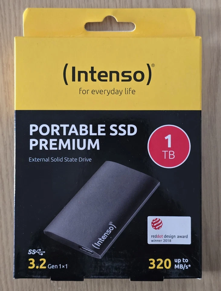 Intenso Portable SSD 1TB Premium With 320MB/s Brand New Sealed - Image 25
