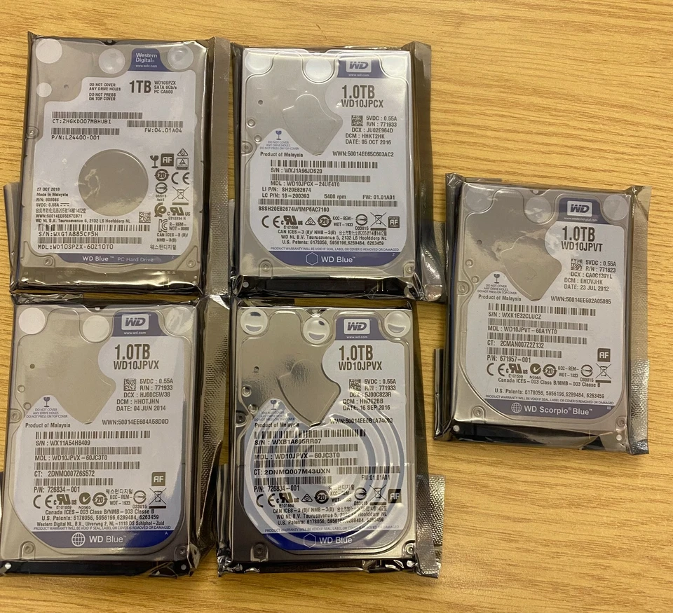 Western Digital Blue 1TB SATA 2.5" Laptop Hard drive HDD 5400 RPM. - Image 18