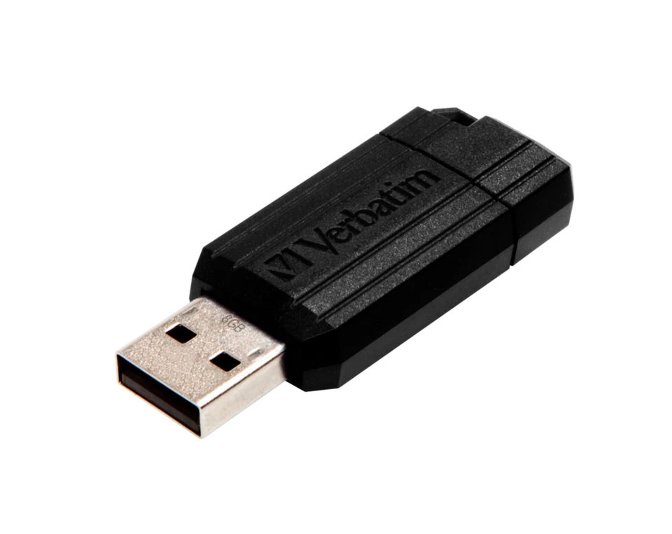 Verbatim 49062 PinStripe USB Flash Drive USB Stick 8GB Black - Image 7