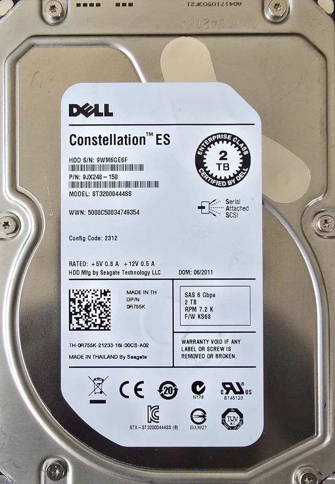 Dell ST32000444SS Constellation ES 2TB SAS 7200RPM 16MB 3.5"/ Good-100% Health - Image 12