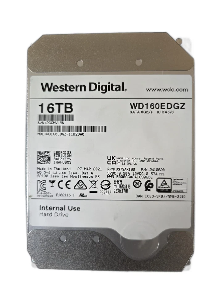 Western Digital WD160EDGZ 16 TB SATA Hard Drive 7200rpm -Used-Good/100% Health - Image 15